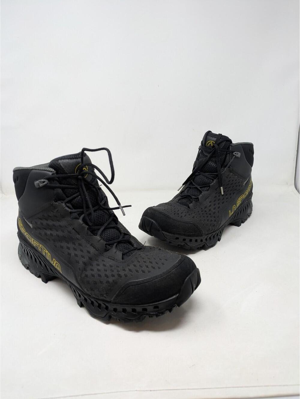 La Sportiva Stream Black GTX Hiking Boots Men's US 11.5 EUC Gore-Tex Waterproof